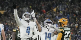 Detroit consolidan su favoritismo en la NFC Norte luego de dominar a Packers fuera de casa