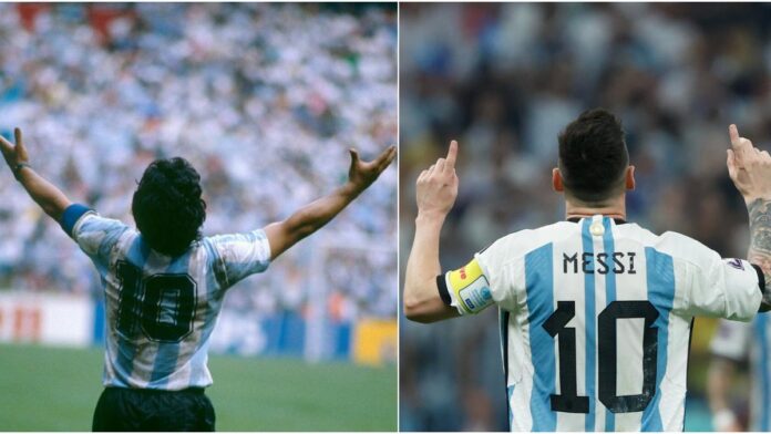 campeones Con un Diego dominante en la década del 80, campeón en México, idolatrado en el mundo y con el mote de “mejor de la historia” sobre sus hombros, y un Lionel que lleva casi 20 años en la cima del planeta fútbol, la Selección Argentina vuelve a estar a las puertas de un título que cerraría la carrera albiceleste del rosarino con el broche dorado y la única estrella que le falta.