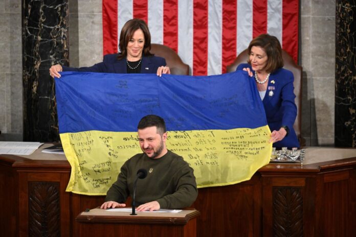 El presidente ucraniano ha intervenido en una sesión conjunta de las dos Cámaras del Congreso de Estados Unidos
