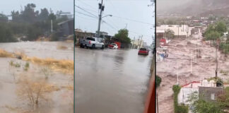La tormenta tropical lamada Hilary ha traido fuertes inundaciones en el Sur de California, y los desiertos de Baja California y Arizona.