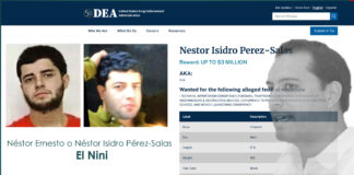 La DEA mantiene en la mira a quien ha sido identificado con el alias El Nini, Néstor Isidro Pérez Salas, de estar refugiándose en Yucatán.