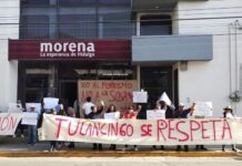 ‘Tulancingo se respeta’: morenistas contra imposición de los Sosa Miembros de Morena en Tulancingo se manifestaron contra imposición del sobrino de Gerardo Sosa Castelán comocandidato a la alcaldía.