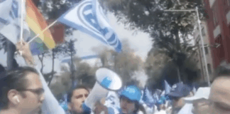 Enfrentamiento por Bandera LGBT+ en el Relanzamiento del PAN