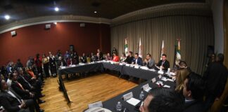 Mesa Directiva del Congreso del Estado, celebra reunión de trabajo en Ciudad Juárez