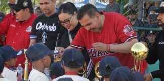 ¡Playball en la frontera! Cruz Pérez Cuéllar inaugura la temporada 2026 de la Liga «Niños Héroes»
