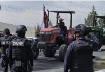 El garrote como respuesta a Paro Nacional en Tlaxcala