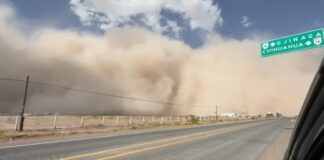 ALERTA DE TOLVANERAS Y GRANIZO! Frente Frío 44 azotará a Chihuahua con rachas de 55 km/h