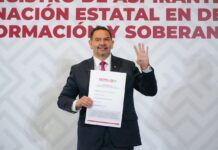Formaliza Cruz Pérez Cuéllar su aspiración por la gobernatura de Chihuahua