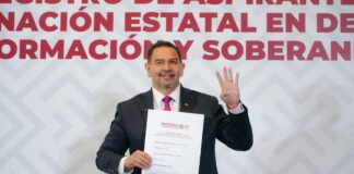 Formaliza Cruz Pérez Cuéllar su aspiración por la gobernatura de Chihuahua