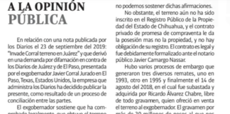 Tras 7 años de mentiras El Diario admite que difamó a Javier Corral para evitar juicio en Texas