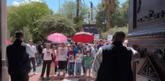 Desaparecieron bajo las cámaras inservibles de Centinela: madres encaran a Maru Campos en Palacio