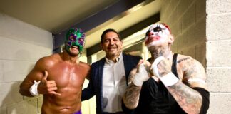 Realizan Amigos de Cruz exitosa función gratuita de Lucha Libre AAA en Cuauhtémoc