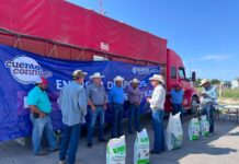 Con nueva entrega, Arturo Zubía suma 380 toneladas de apoyo al campo de Jiménez