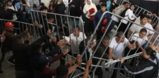 Normalistas de ‘El Mexe’ irrumpen en informe de Claudia Sheinbaum en Hidalgo para exigir aulas dignas y comedor comunitario